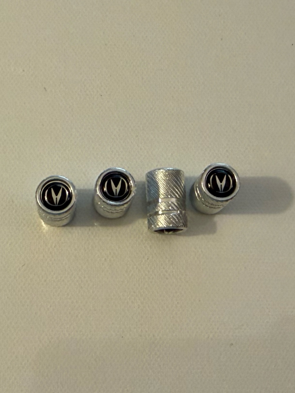 Acura Valve Stem Caps in Silver Set of 4 NWT